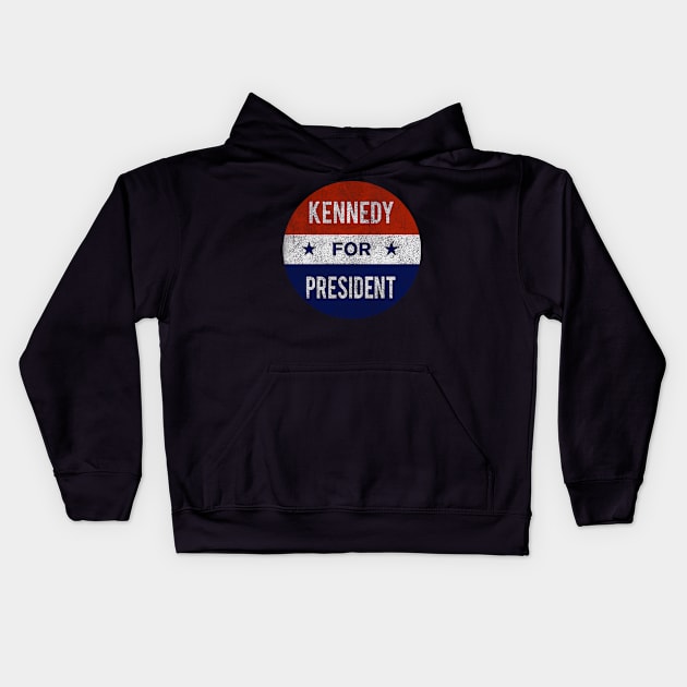 Vintage Kennedy For President JFK 1960 Washed Kids Hoodie by Flippin' Sweet Gear